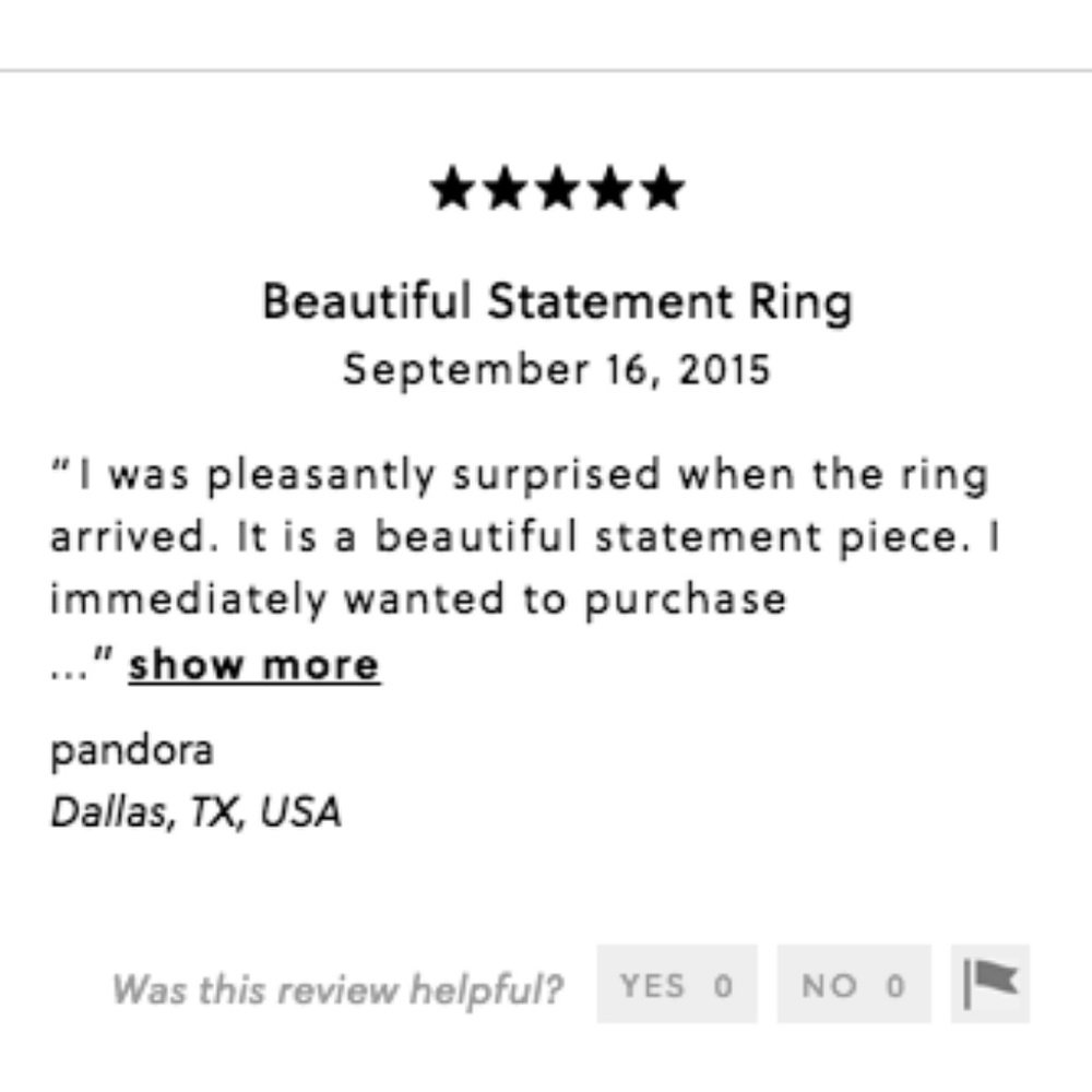 J. Crew Crystal foliage ring - Picture 2 of 6